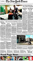 NYT front page